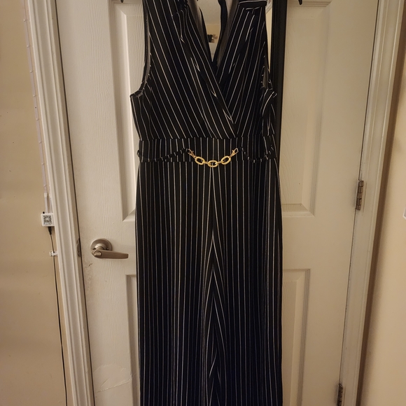 No Boundaries Black and White Striped Jumper - Picture 1 of 3